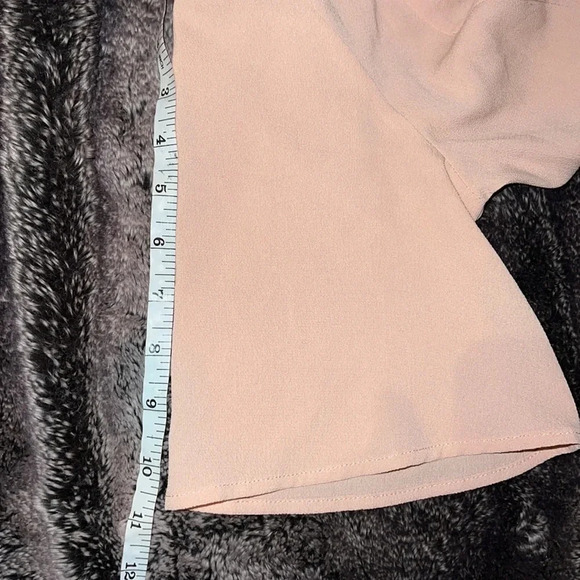 H&M Nude pink Elegant A Line Midi dress SZ  2 - Picture 10 of 16